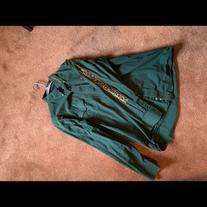 Wrangler Rodeo Long Sleeve Button Down